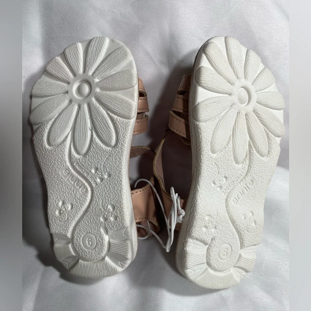 Annie Baby Girls Sandals Strappy Sling Back Open Toe Shoes NWT Sz 6M - Picture 7 of 8